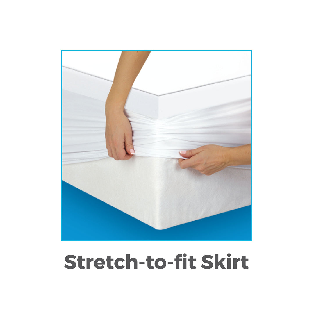 Stretch-to-fit skirt