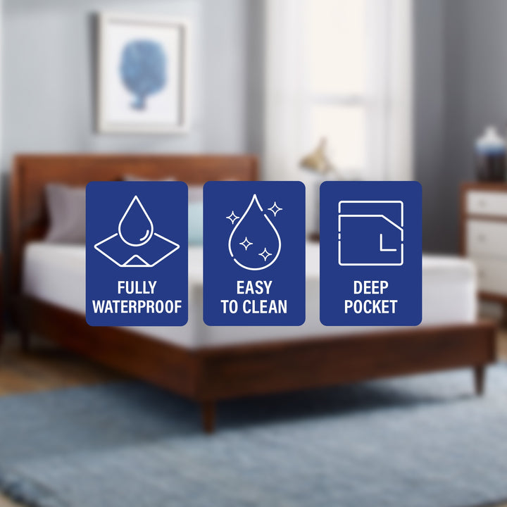 Waterproof cover with icons