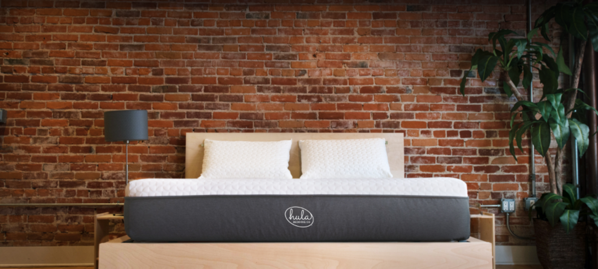 Mattress on a wooden platform